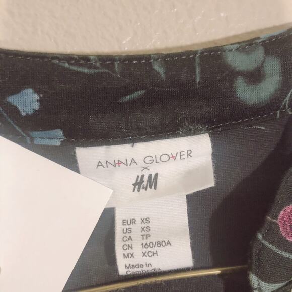 Anna Glover x H&M Cottagecore Floral Flower Print Blouse XS - Picture 3 of 6